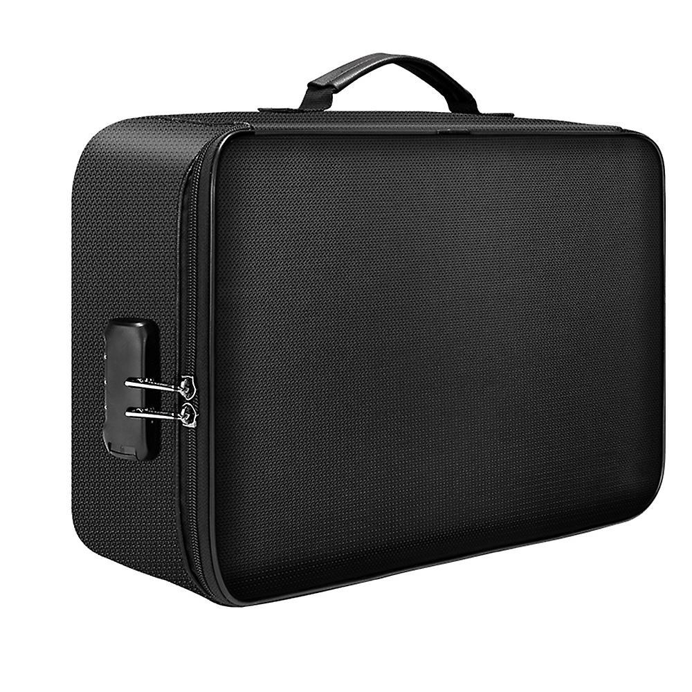 Multifunctional Multi-layer Document Bag Large Capacity Fireproof Waterproof