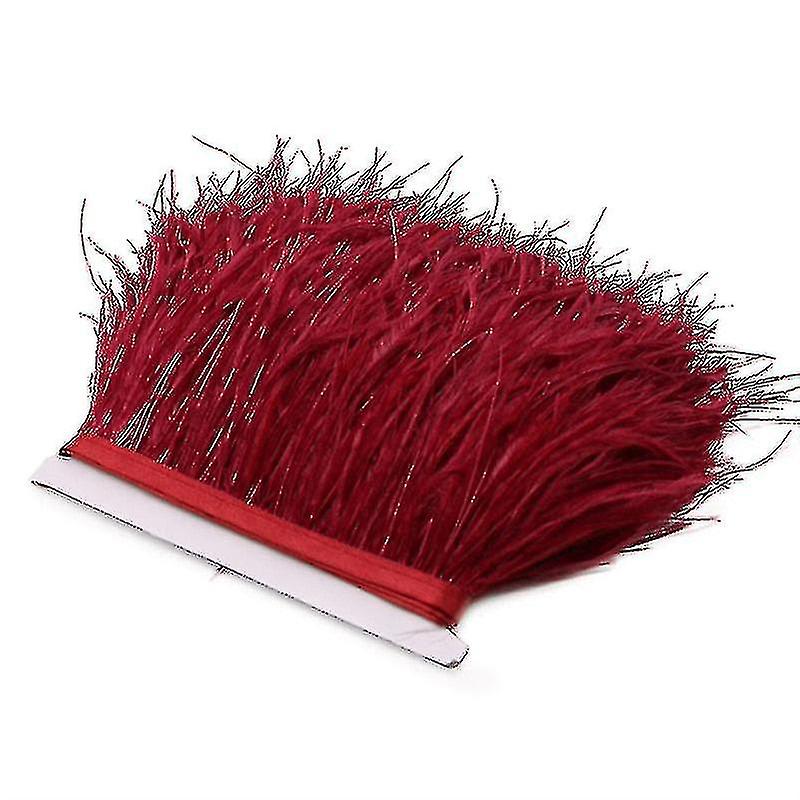 2m Strudsefjer Trim Plumes Ribbon Selvage