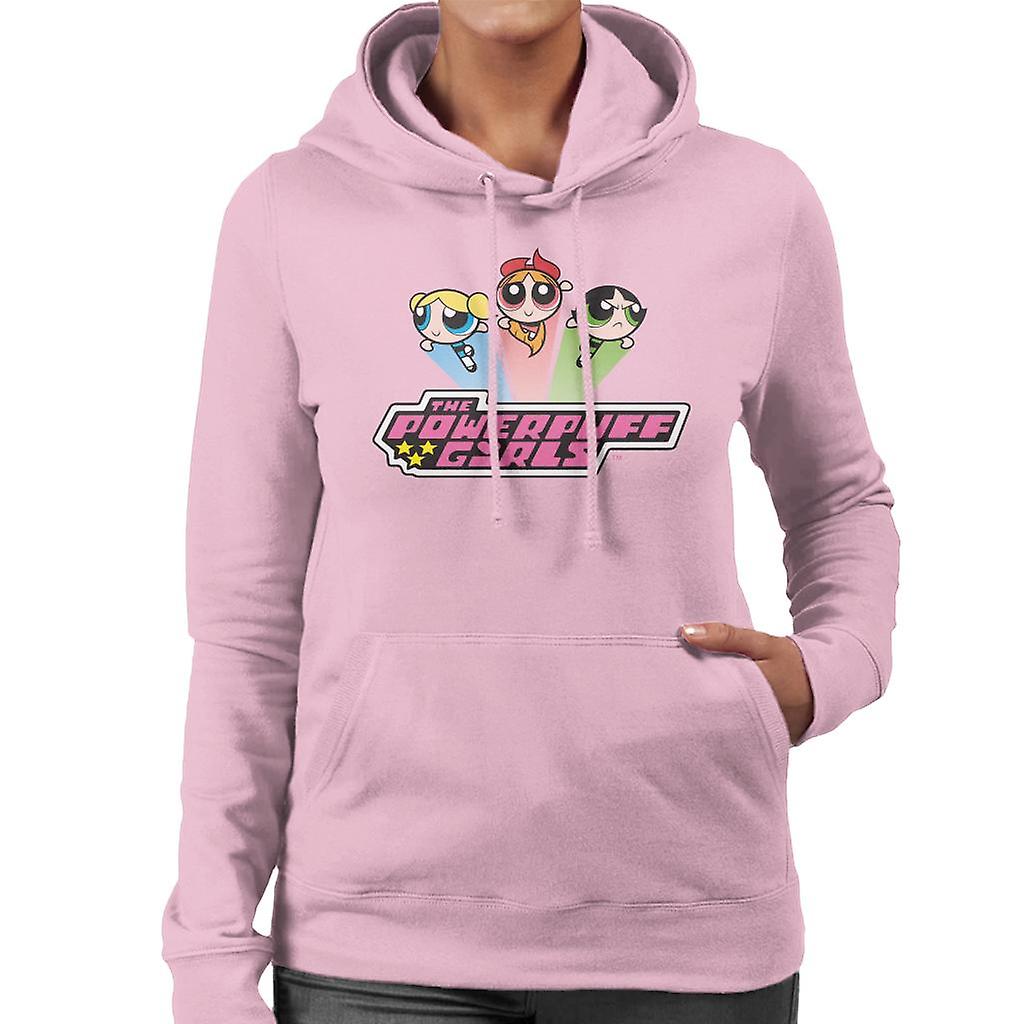 Powerpuff Jenter Klassisk logo hettegenser for kvinner