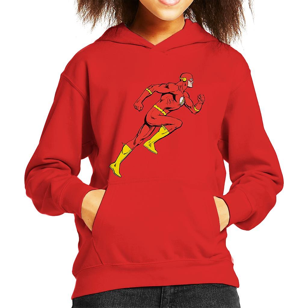 The Flash Comic Running Kid's Hooded Sweatshirt