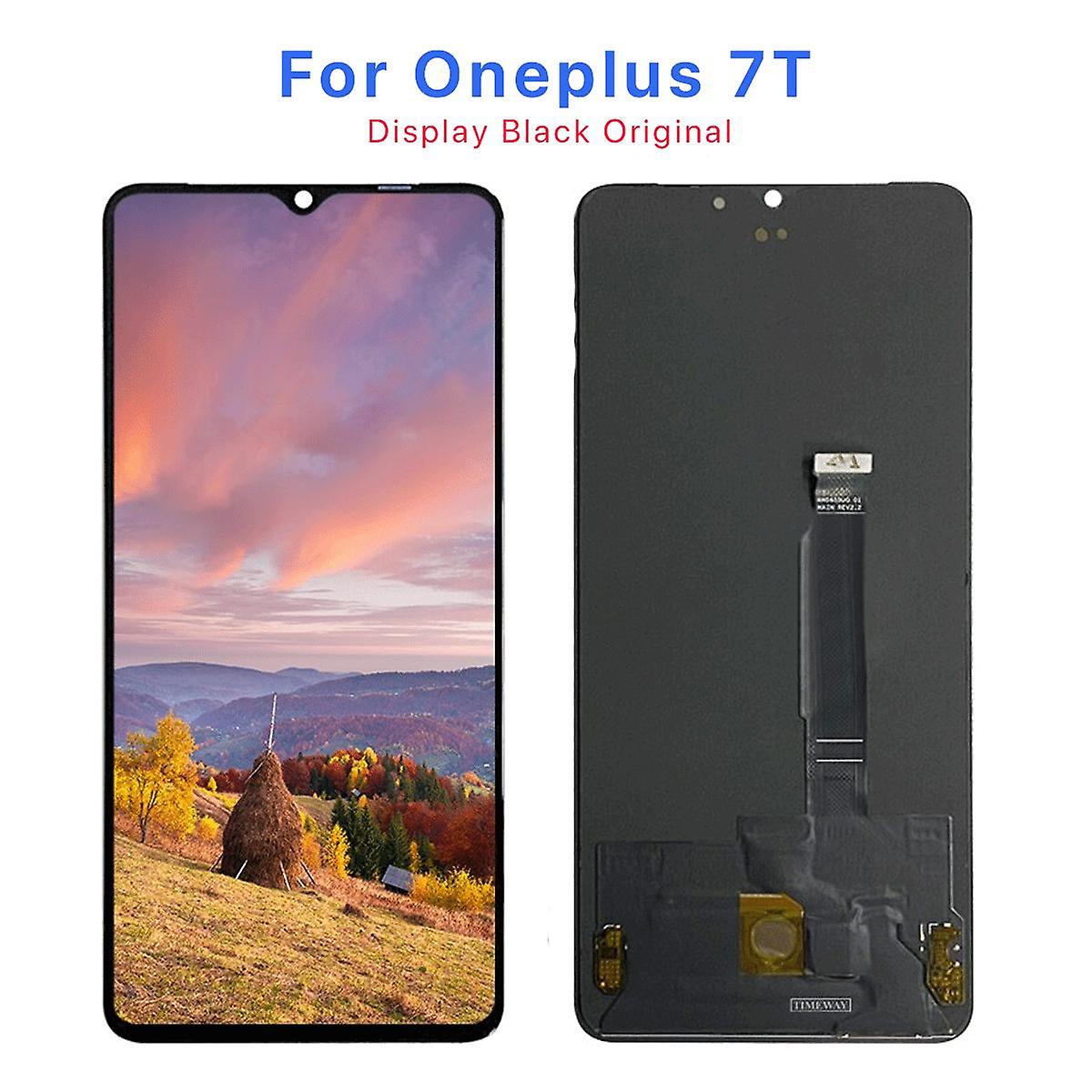 OnePlus 7T skærm/skærm - sort