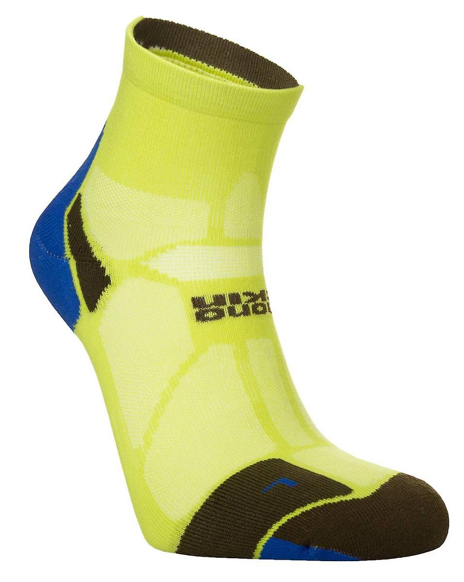 Hilly Marathon Fresh Anklet Min Socks - Acid/Royal Blue
