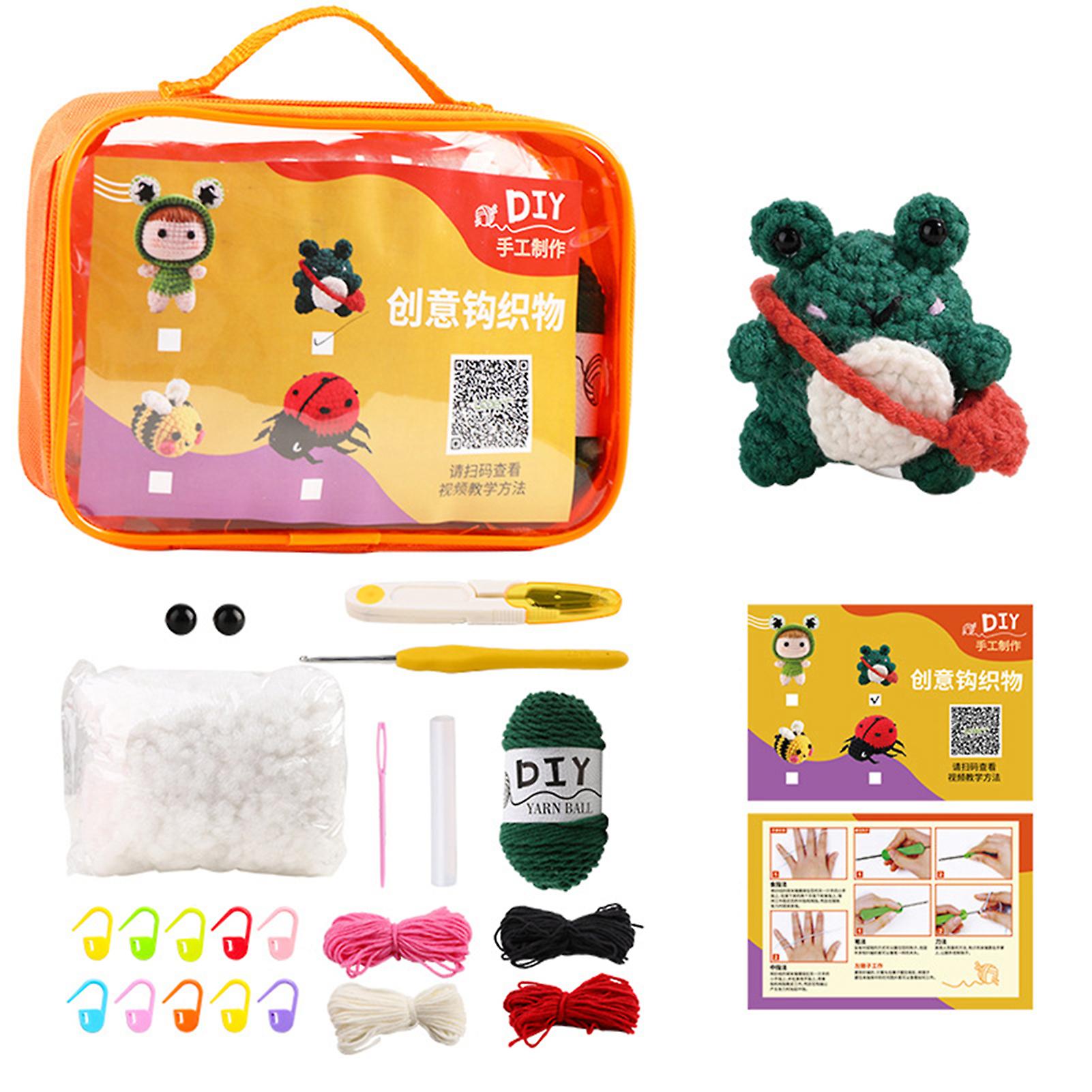 Hand-made Lovely Animal Crochet Material Kit Stylish Handicraft Model Ornaments for Home Bedroom