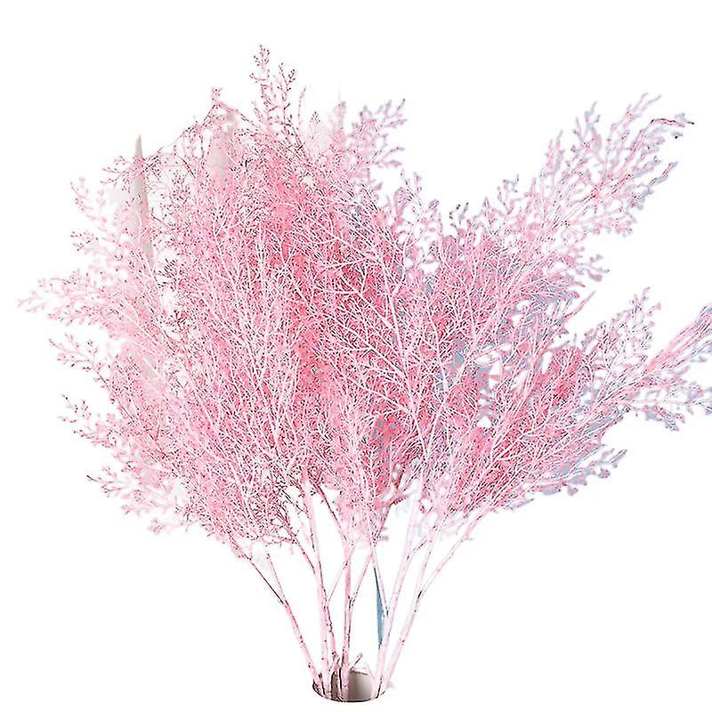 Misty Simulation Blomst 6 Gaffel Rime Bryllup Arrangement Vej Guide Dekoration Plast Blomst Falsk Blomst Simulation Plante