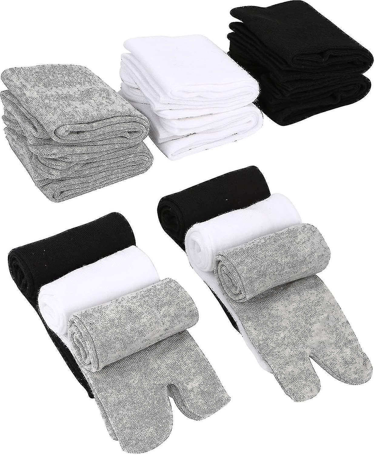 6 Pairs Unisex Tabi Flip Flop Socks Geta Socks Cotton Split Toe Tabi Socks