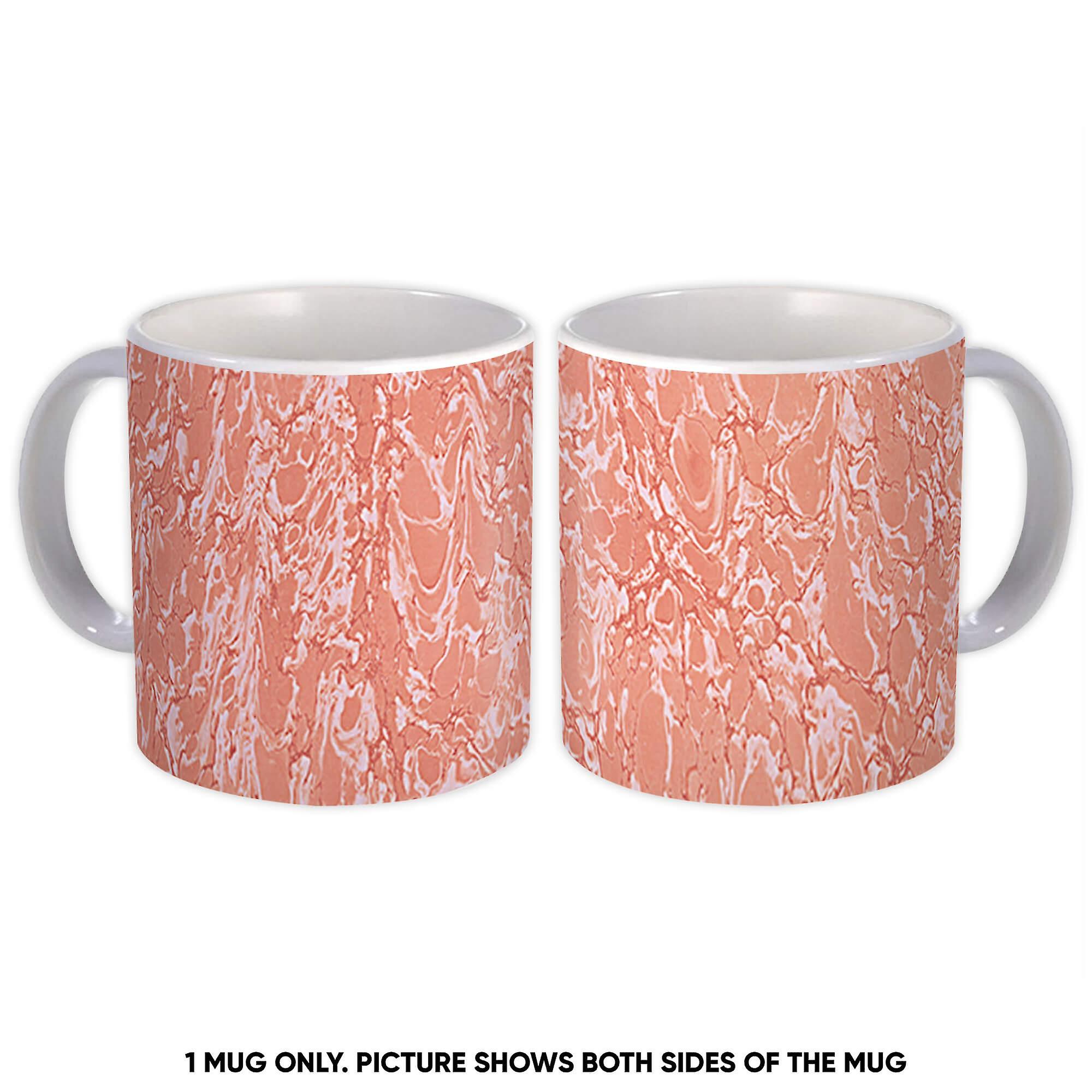 Gift Mug: Pink Marble Pattern Natural