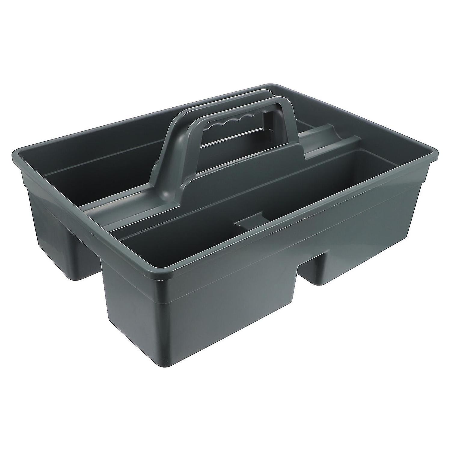 1 Pc 3-compartment Plastic Cleaning Tool Basket Cleaning Tool 3-compartment