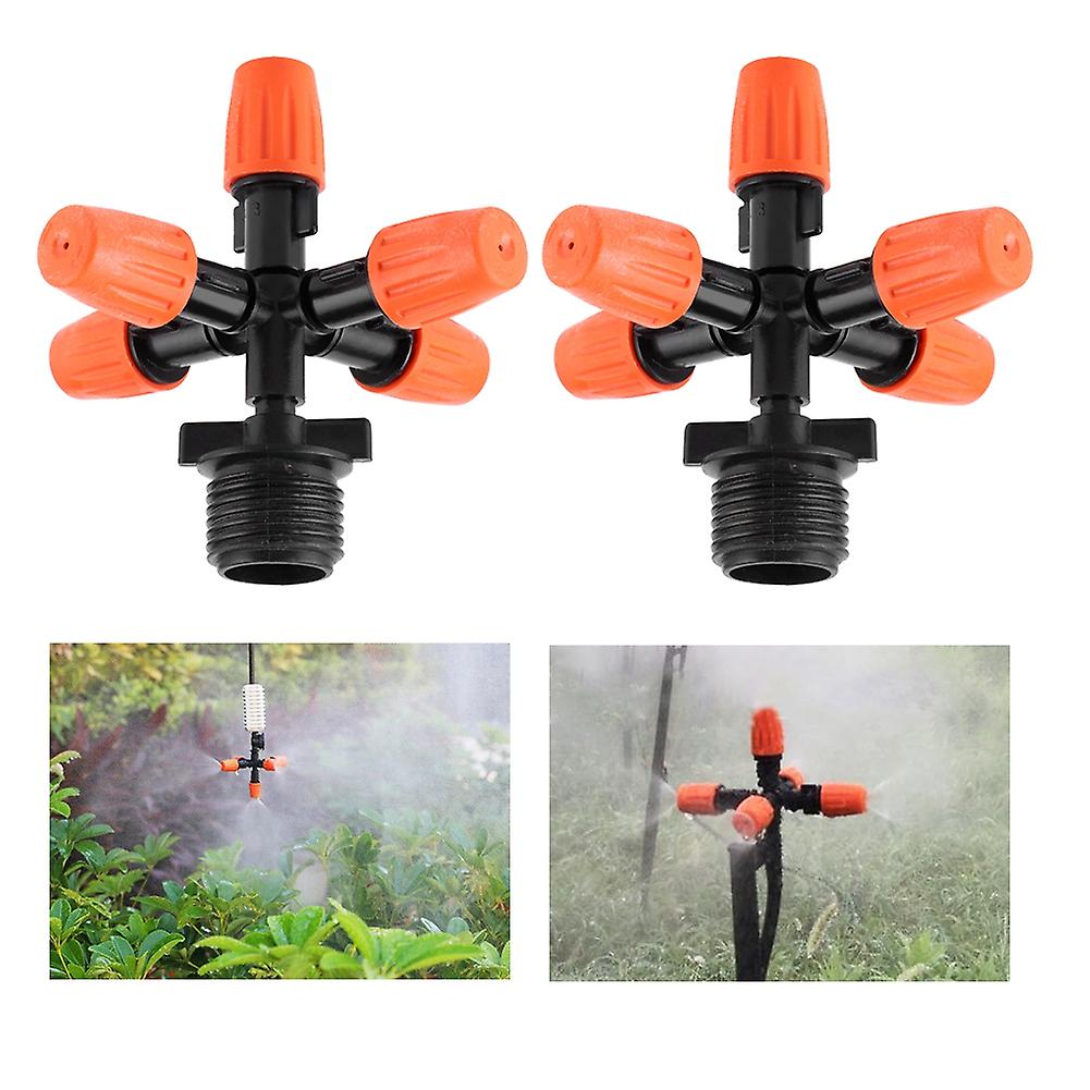Male Thread G1/2 Garden Adjustable Misting Sprayer Nozzle Micro Drip Irrigation Sprinkler
