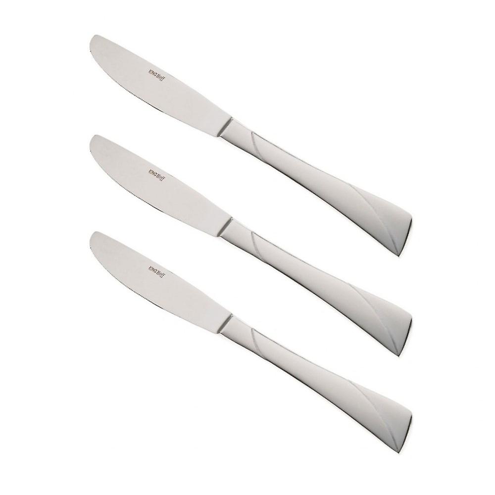 Kinghoff Tafelmesser-Set, 3 Elemente, glänzend KH1444