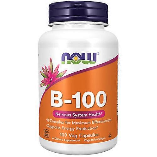 Now Foods Vitamin B-100, 100 Caps (Pack of 3)