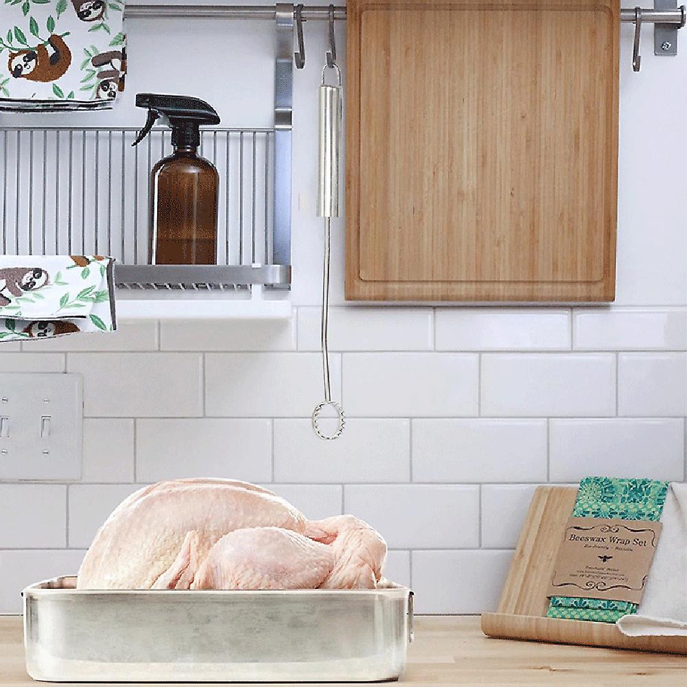 כלי מסיר ריאות תרנגולי הודו עם ידית ארוכה כלי ניקוי ריאות עופות כבדים למטבח ביתי