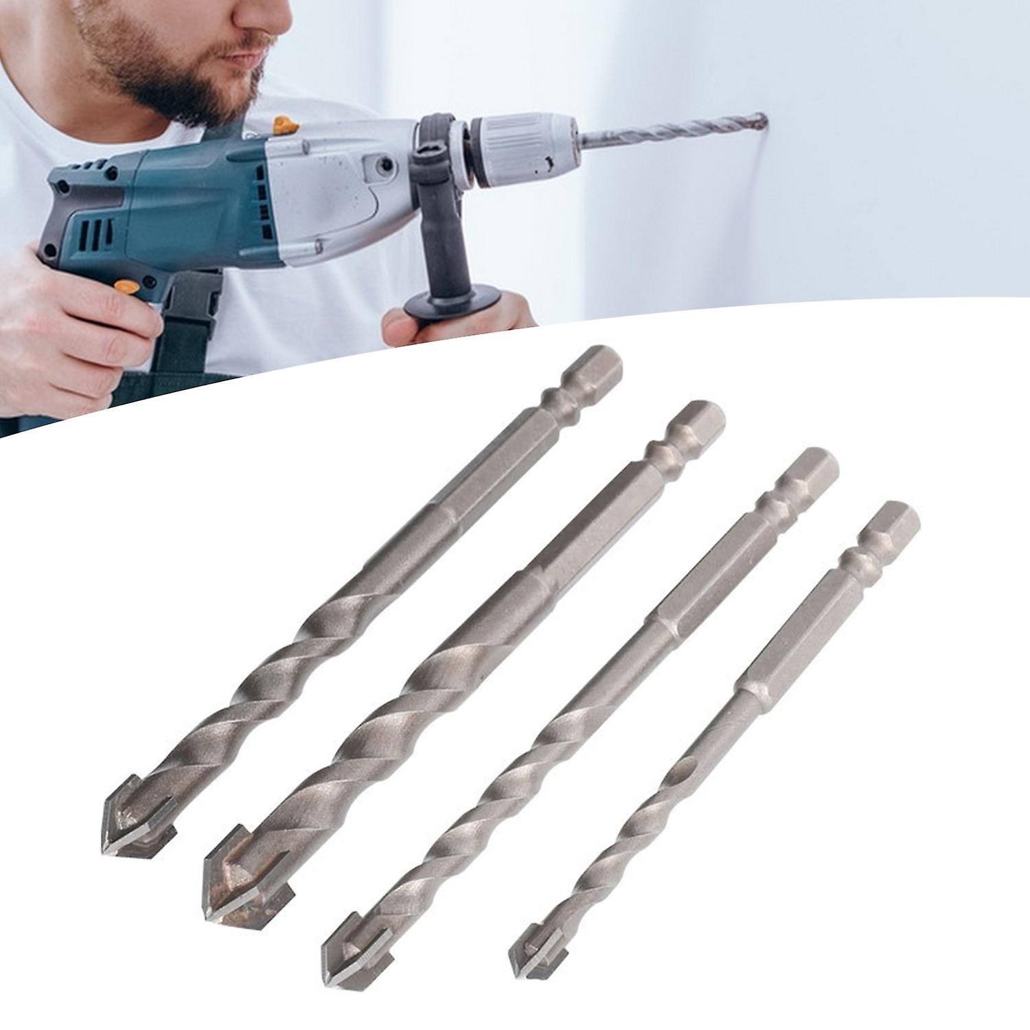 Drill Bit Hex Handle Sharp Drilling Threaded Triangular Tip Drill Bit ...