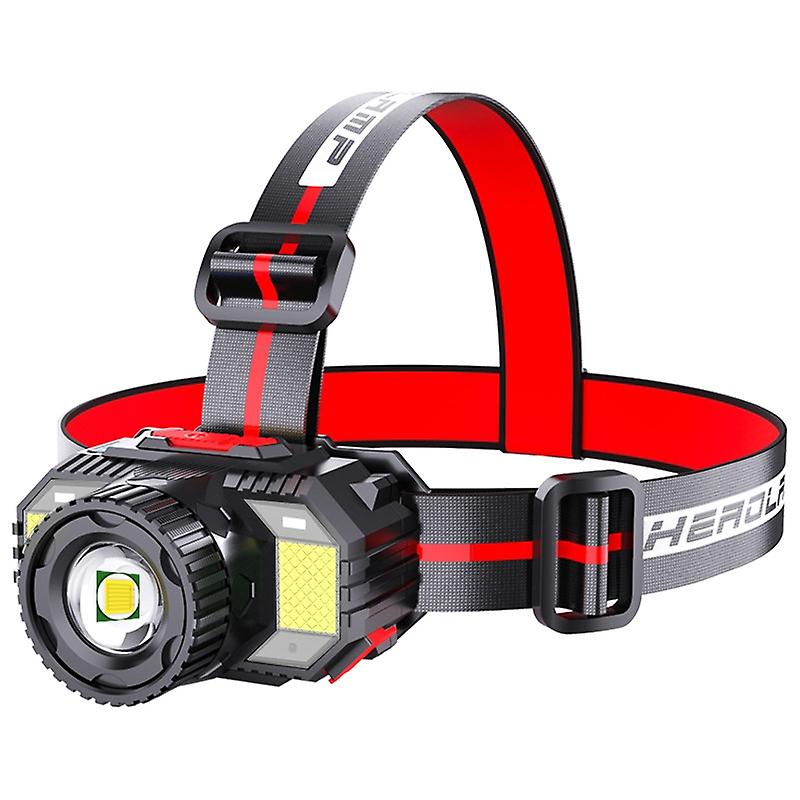 USB Rechargeable Zoom Sensor Headlamp , Colour: Yellow Light Yellow Light