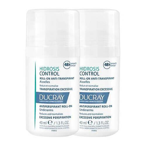 Ducray Hidrosis Control Antiperspirant Roll-On Underarms 2 x 40ml