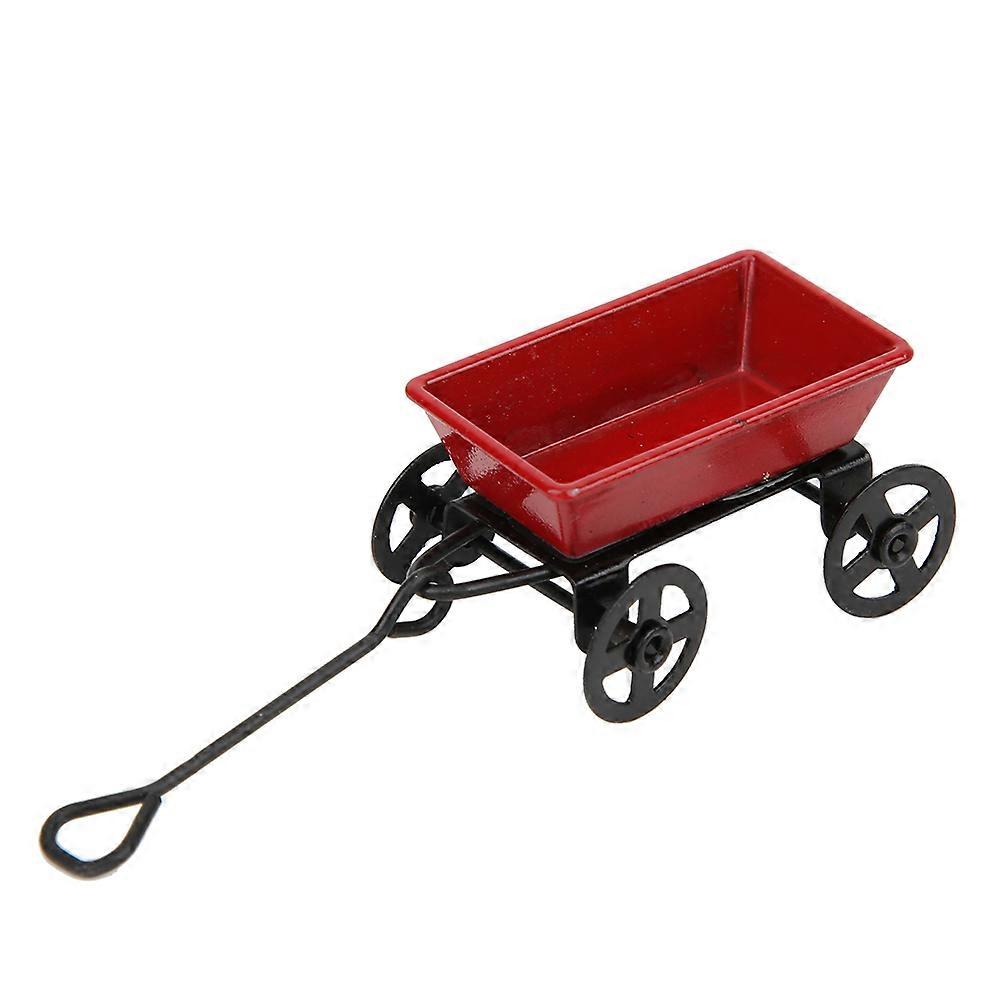 Mini maison de poupée, modèle de chariot de traction, simulation 1:12, décoration, remorque, jouet pour enfants, cadeau