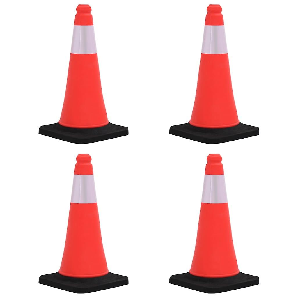 Reflective traffic cones with heavy foot 4 pcs. 50 cm