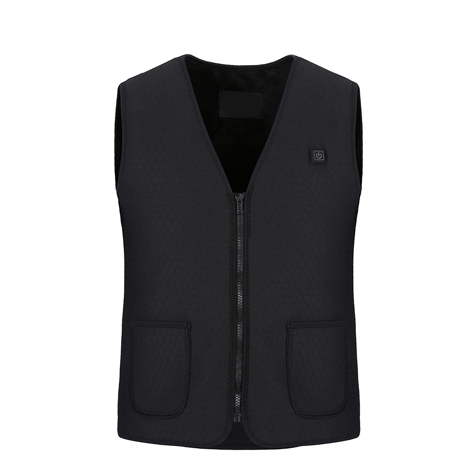 Electric Heated Vest, Adjustable Lightweight USB Rechagable Back Pain Relief Heating Warm Waist M