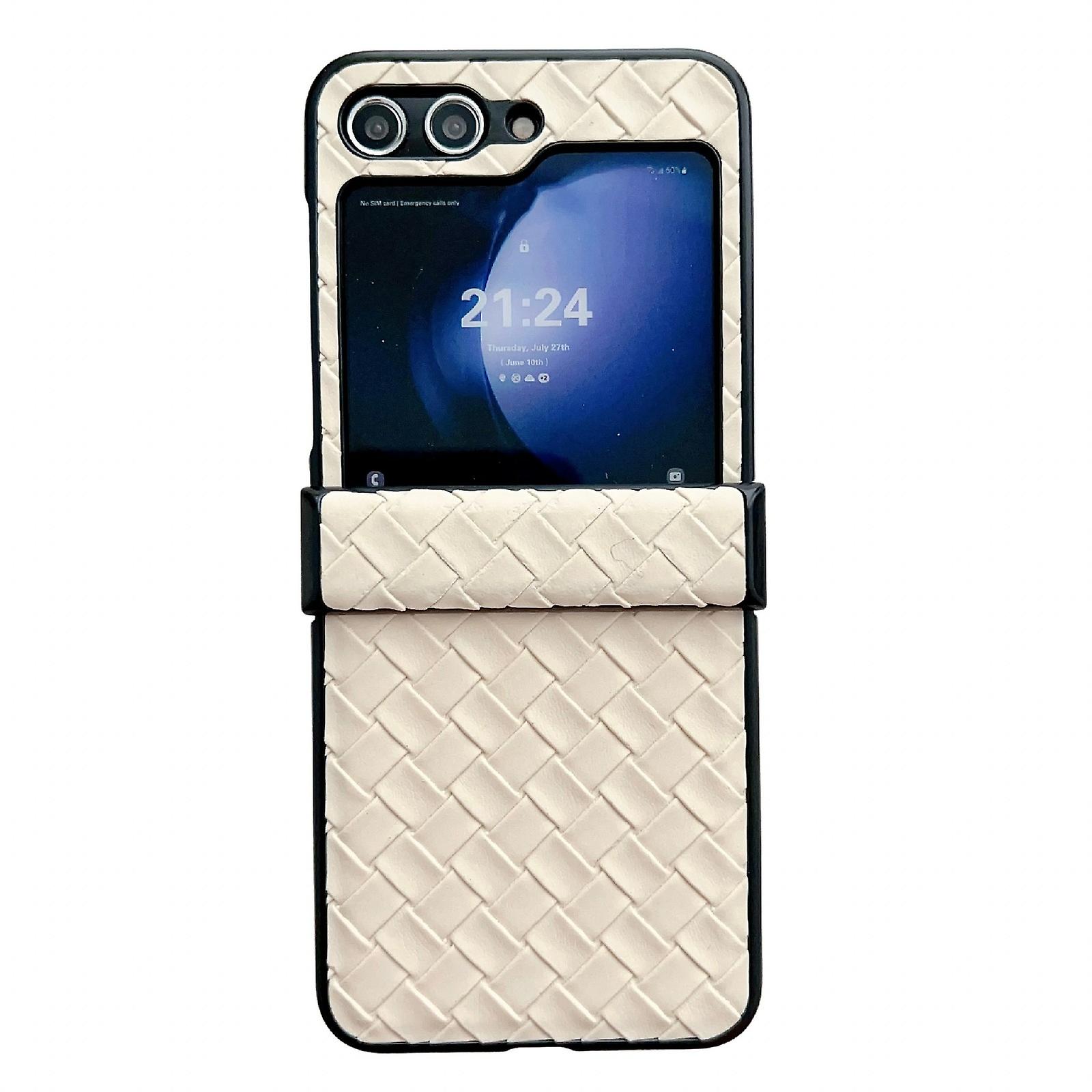 Woven Texture PU Case For Samsung Galaxy Z Flip5