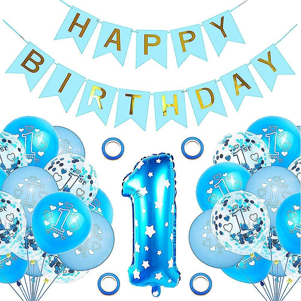 Déco Anniversaire 1 An Bohème – 57 Ballons, Bannière Ours, Chapeau, Décoration Gâteau – Garçon Fille