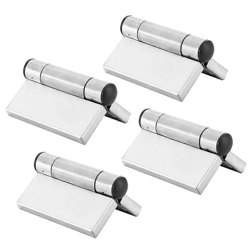 4pcs Stainless Steel Spring Hinge Automatic Closing Cabinet Wardrobe Hinge Hardware