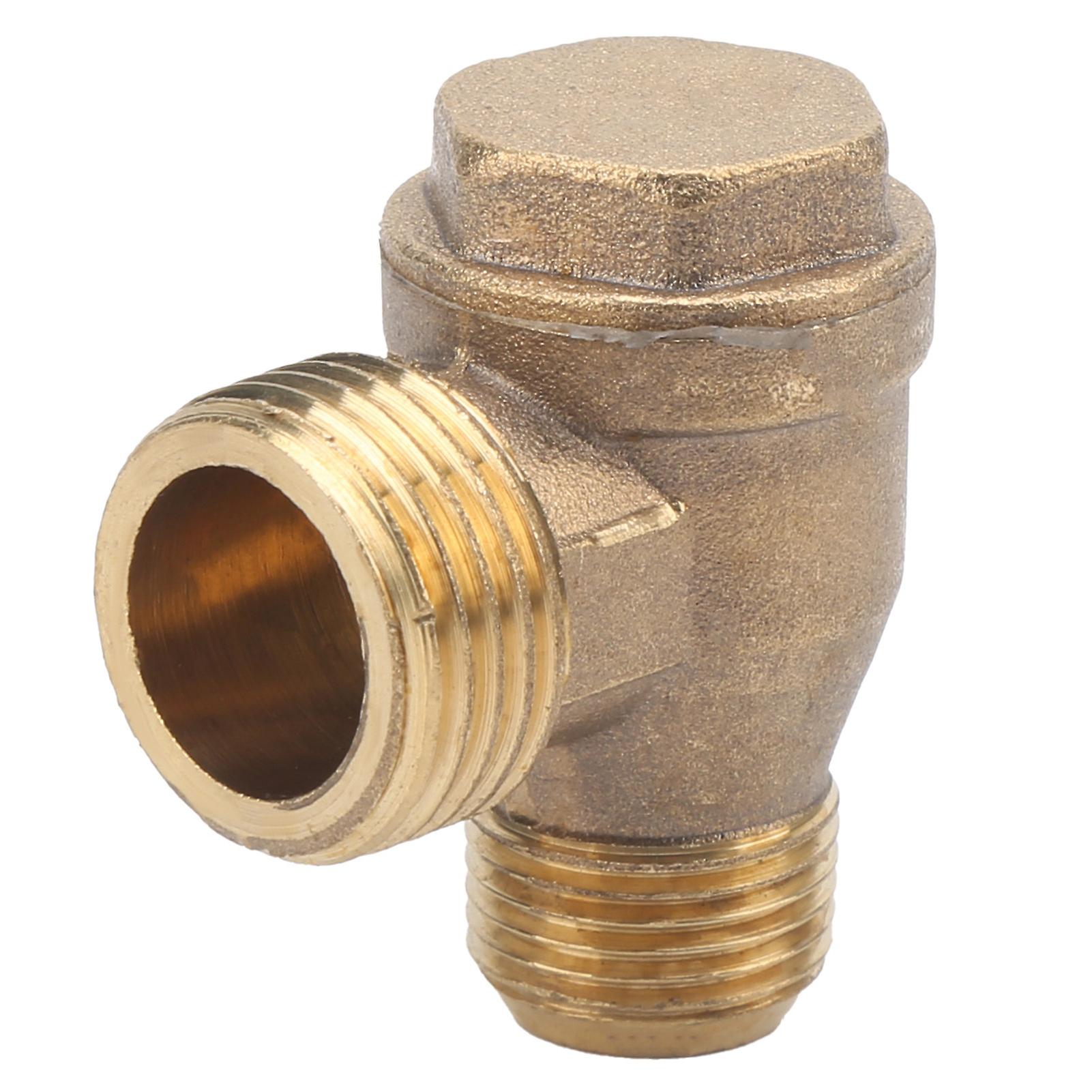 2Way Check Valve Brass Air Compressor Threaded NonReturn Valve Fittings 1/2x3/8