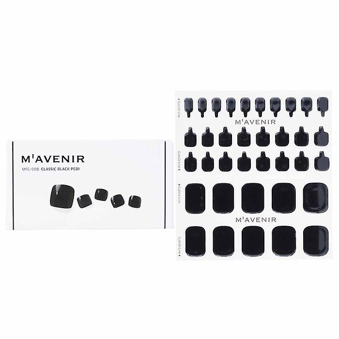 Mavenir Nail Sticker - # Classic Black Pedi 36pcs