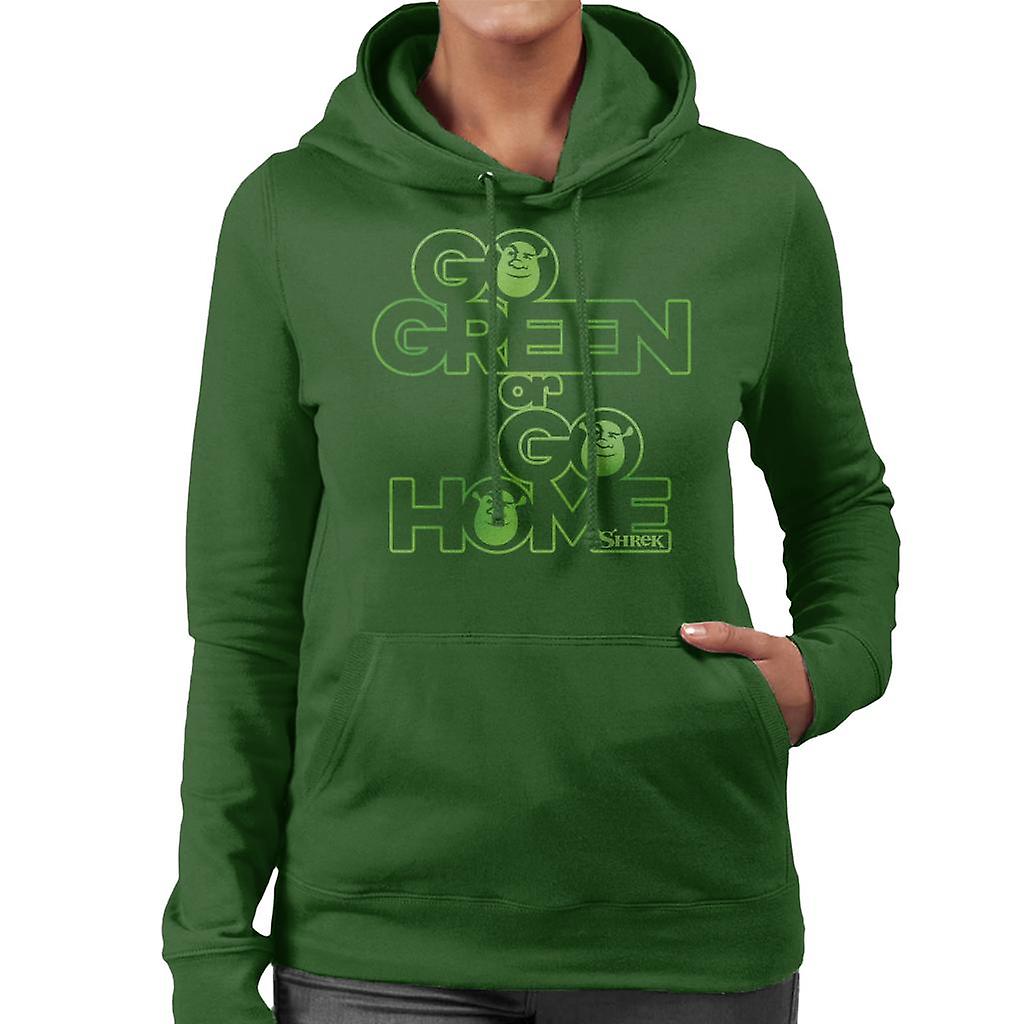 Shrek Go Green Or Go Home Women's Hooded Sweatshirt