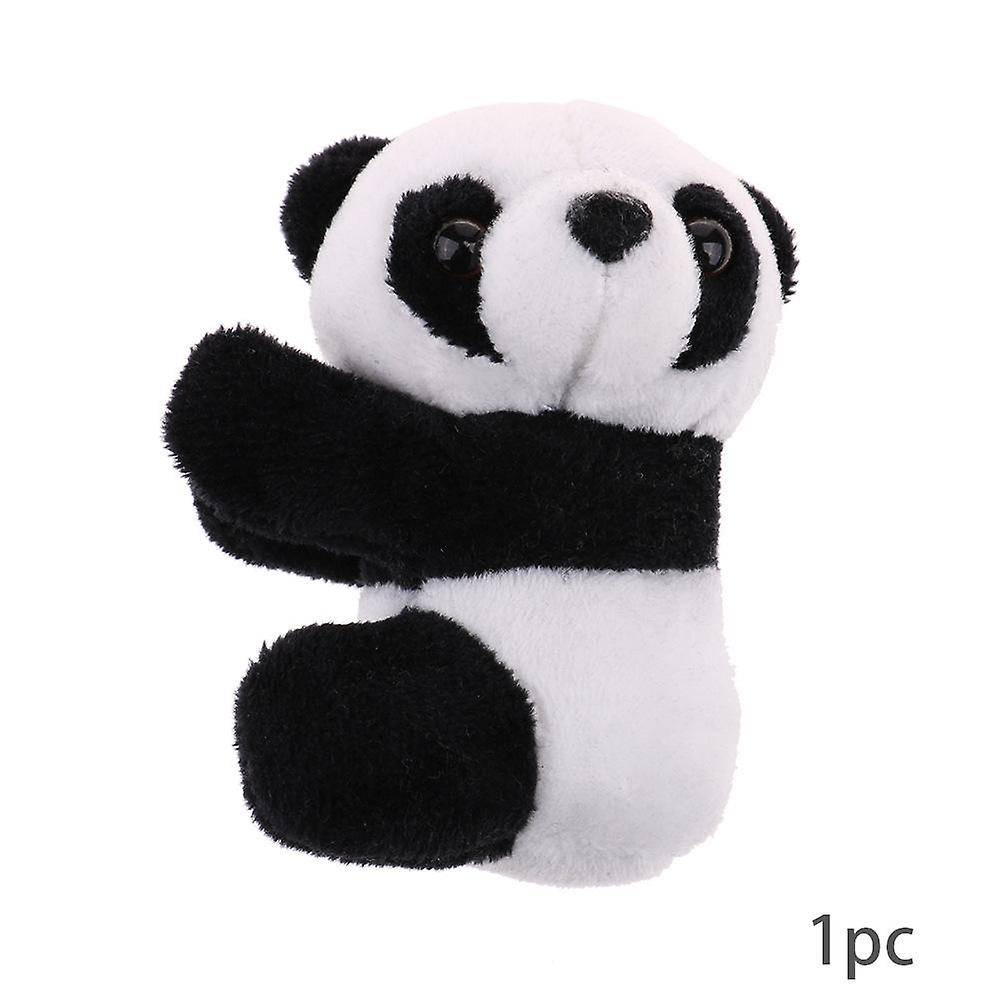Black and white (A) 1PC$Cartoon cute simulation panda clip plush toy panda note clip foreign affairs small gift gifts in stock