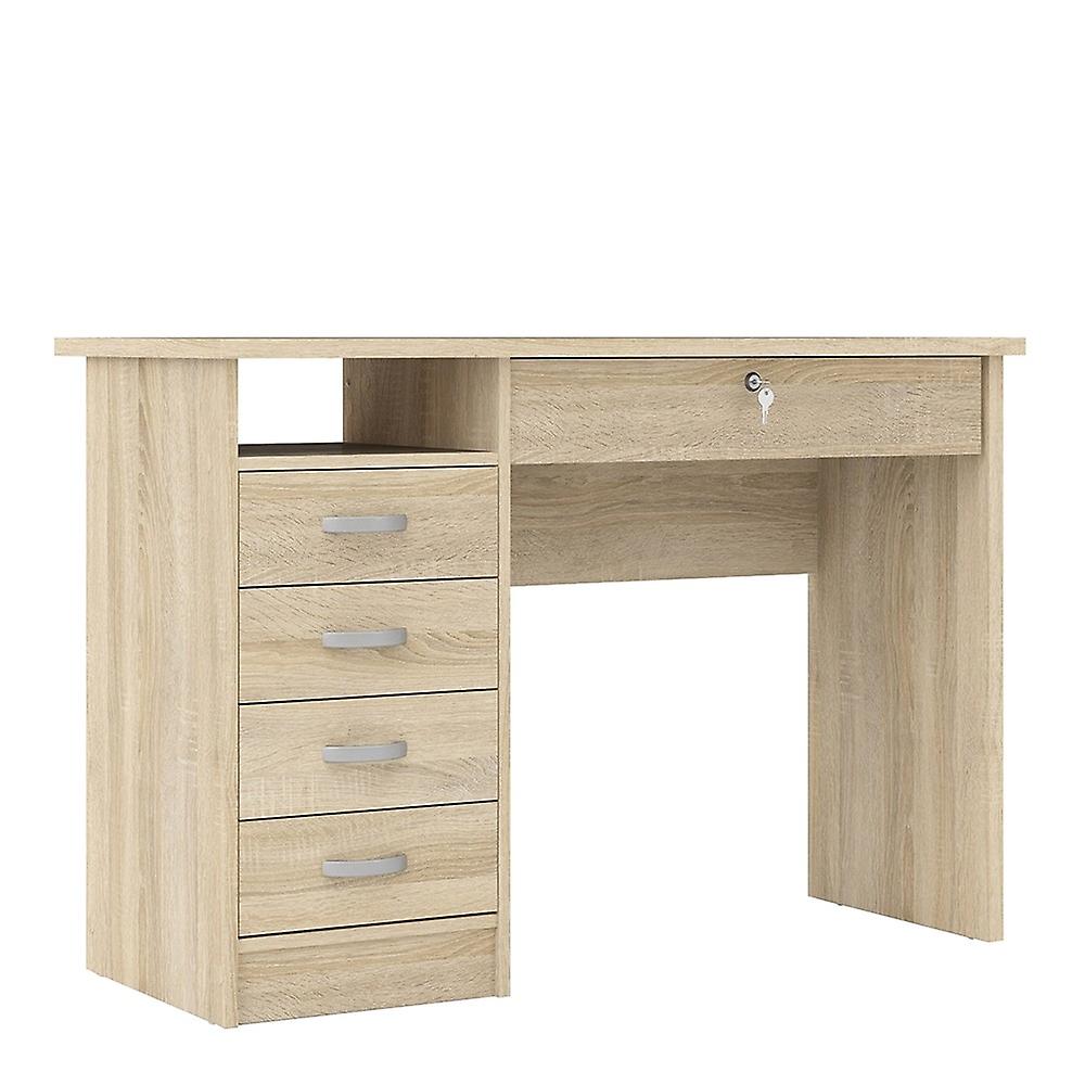 Fosy Desk 5 Lades in Eiken