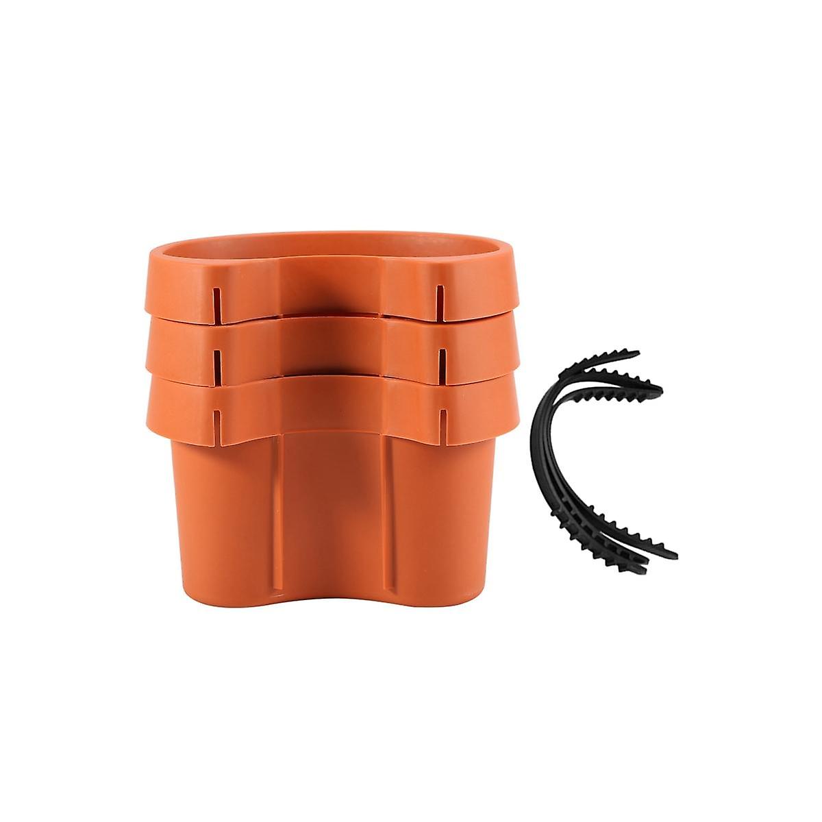 3 Pc/Lot Unique Gutter Downspout Garden Flower Pot Drain Pipe Flower Pots Tubs Drain Pipe Garden Planters