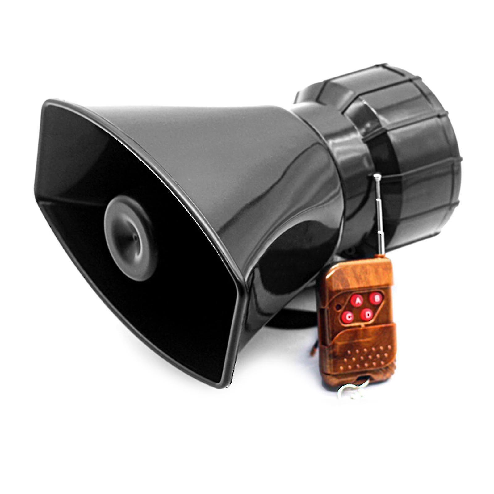 אלחוטי אלקטרוני סירנה רם 12v 5/7 צלילים רמקול 120db אזעקת אזהרה לרכב