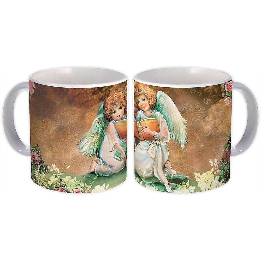 Gift Mug: Angels Reading Catholic