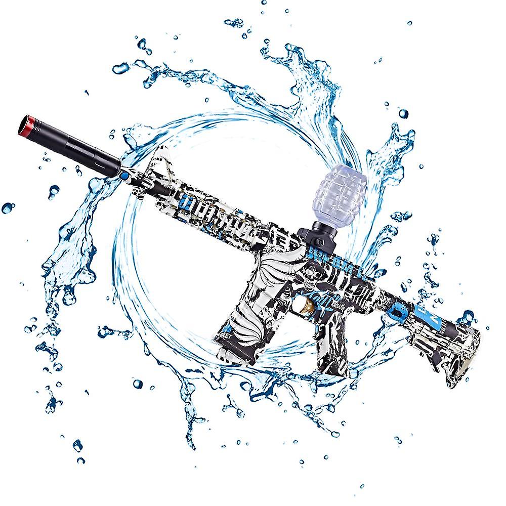 ידידותי לסביבה כדור התזה צעצוע גרפיטי אקדח מים חיצוני אקדח קרב סימולציה ירי חשמלי במהירות גבוהה פרץ אקדח מים ילד DIY assembl