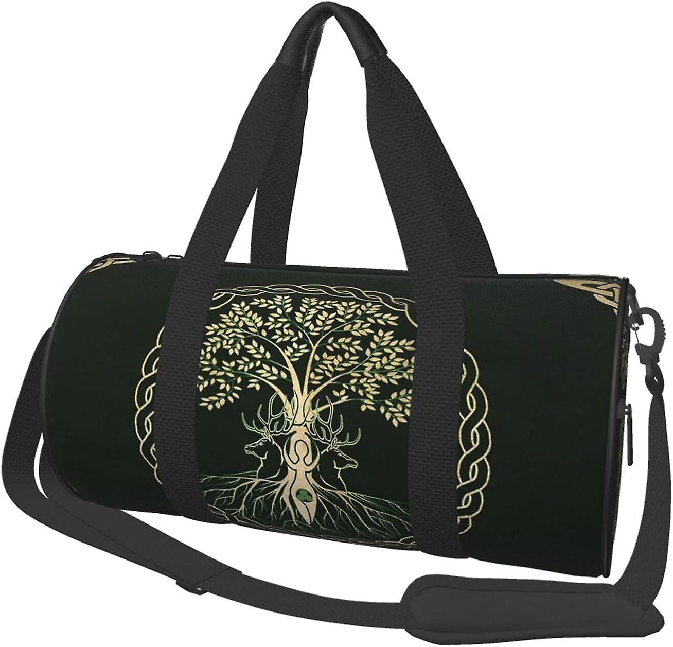 האלה הוויקינגית הנורדית Wiccan Wicca פגאן נסיעות Duffel תיקים חדר כושר מזוודות ספורט תיק נסיעות גדול לילה תיקי סוף שבוע לגברים ונשים bd009661