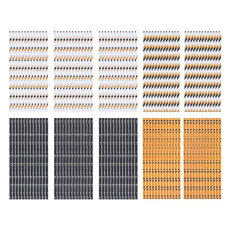 250pcs Halloween Straws