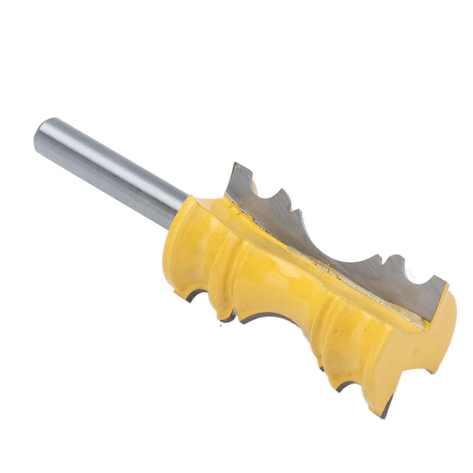 Chair Rail Molding Router Bits Carbon Steel Alloy Crown Shape Routers Bit 1‑1/8in Diameter 2in Depth8mm Shank 