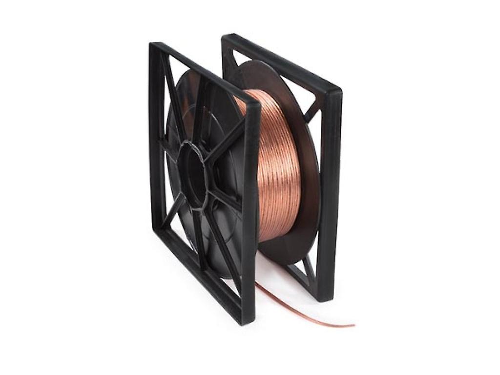 HQ-Power Luidsprekerkabel 2x1,50mm², 100 meter, transparant rood, rol,