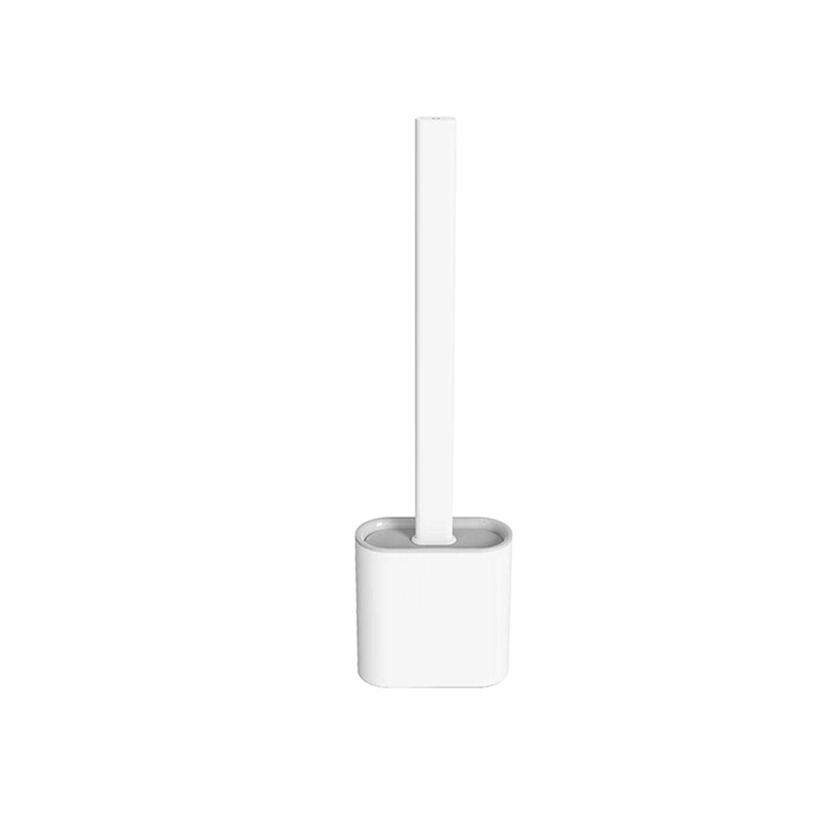 Silicone Toilet Brush With Toilet Brush Holder Stand Bathroom Cleaning Tool