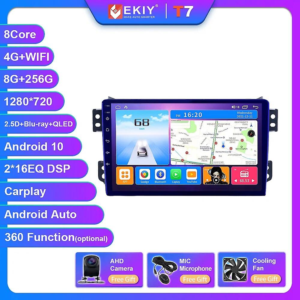 T7 Android Car Radio For Suzuki Splash Ritz Opel Agila 2008-2014 Multimedia Video Player Carplay Navigation Stereo No 2din