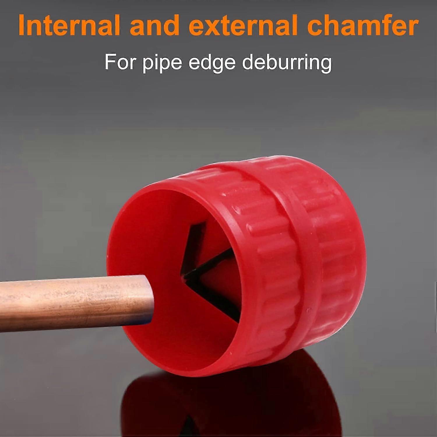 2-in-1 Pipe Deburring Tool - Inner/Outer Chamfer Reamer For PVC CPVC ABS Pipes 0.92-3.89" OD