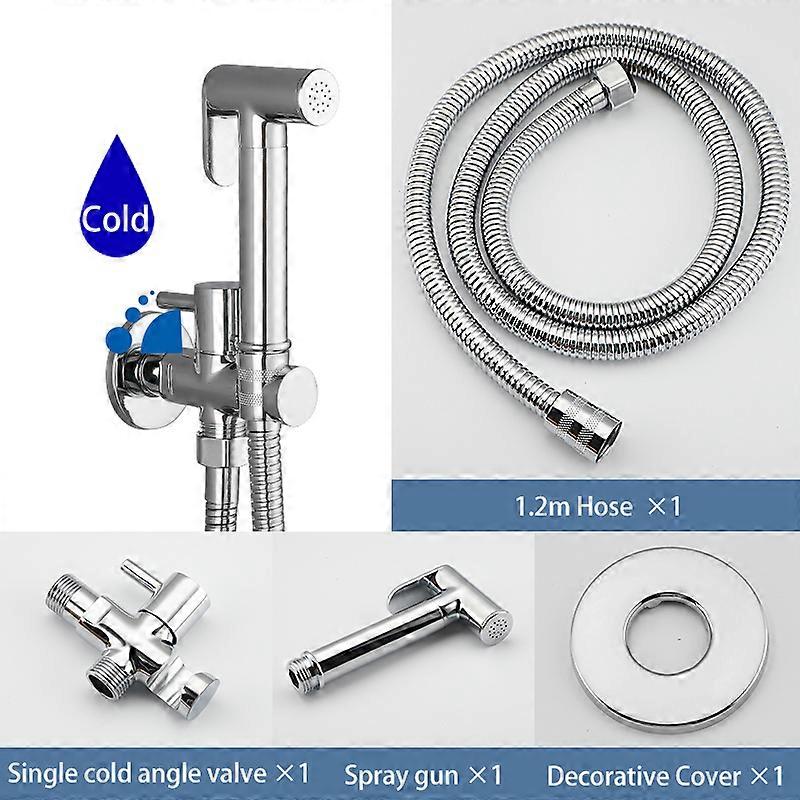 ULA Brass Bidet Faucet Portable Bidet Sprayer Single Cold Water Tap Toilet Faucet Sprayer Douche Bidet Faucet Black/Chrome/Gold