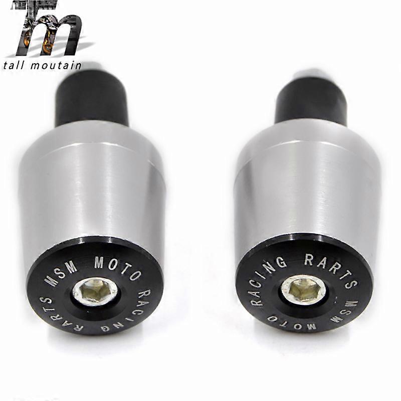 2Pair MTB Bike Handlebar Grips Bar End Cap 22mm Plug motor bar counterweight grips end For Kawasaki ninja Yamaha Honda Suzuki