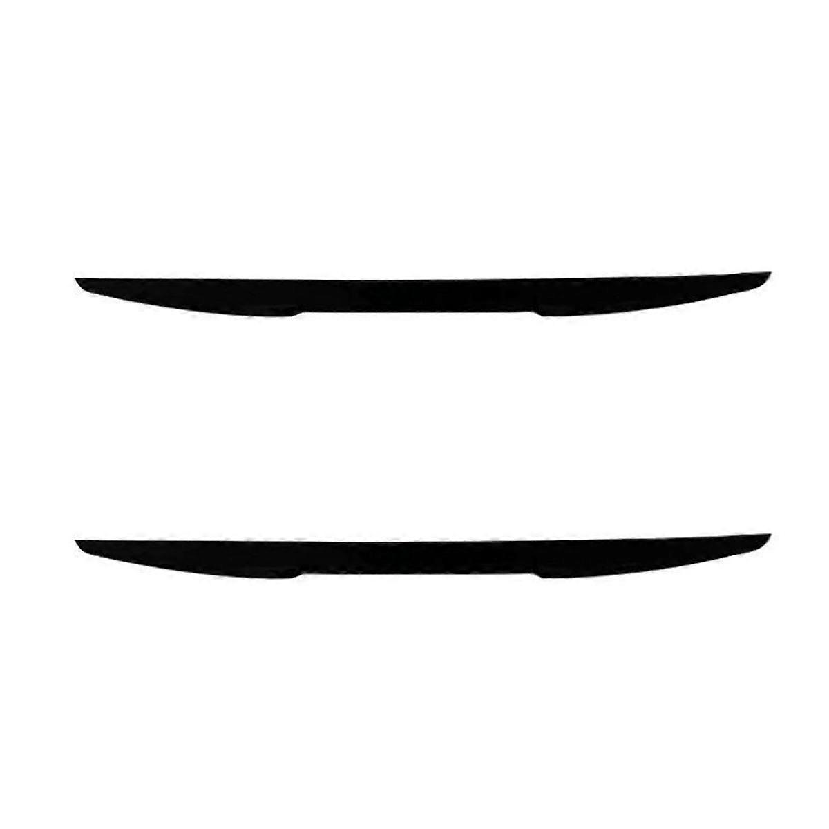 2/1PCS 115cm Universal Car Rear Wing Lip Spoiler Tail Trunk Boot Trim Glossy Black Car Sedan Rear Trunk Spoiler Wing Racing