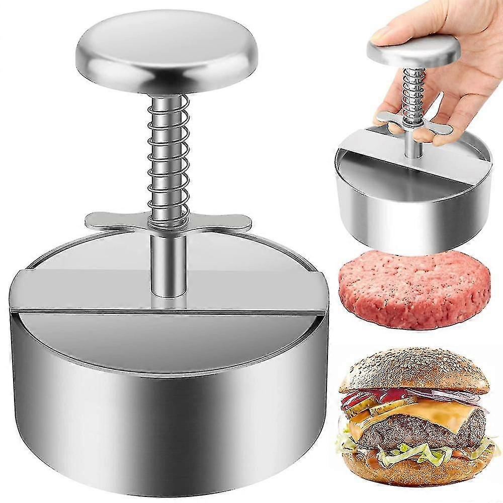 Stainless Steel Burger Press, Adjustable Burger Patty Machine Diameter 101mm