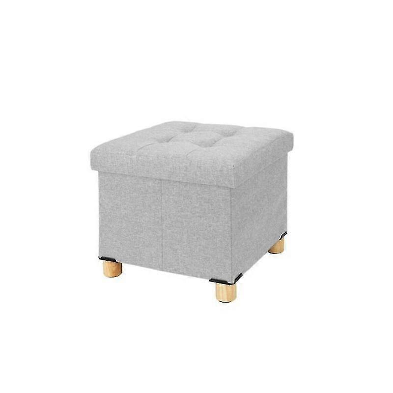 Jianghuo (Light Gray) Stool Cube Footstool Bench Chair Storage Stool