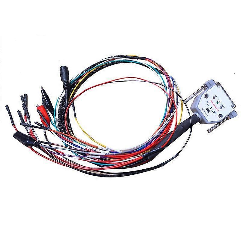3 LED LIGHTS with Switch Boot Bench Cable DB25 for SM2 PRO+ J2534 VCI Read Write ECU BATT VCC KLINE