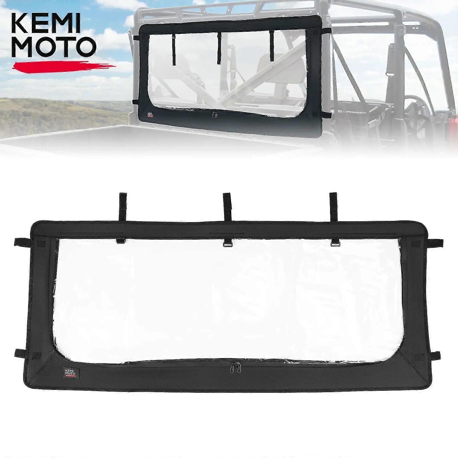 Lunotto posteriore Utv compatibile con Polaris Ranger Xp 1000 900/equipaggio 2017-2022 2023 Parabrezza posteriore istantaneo impermeabile in PVC