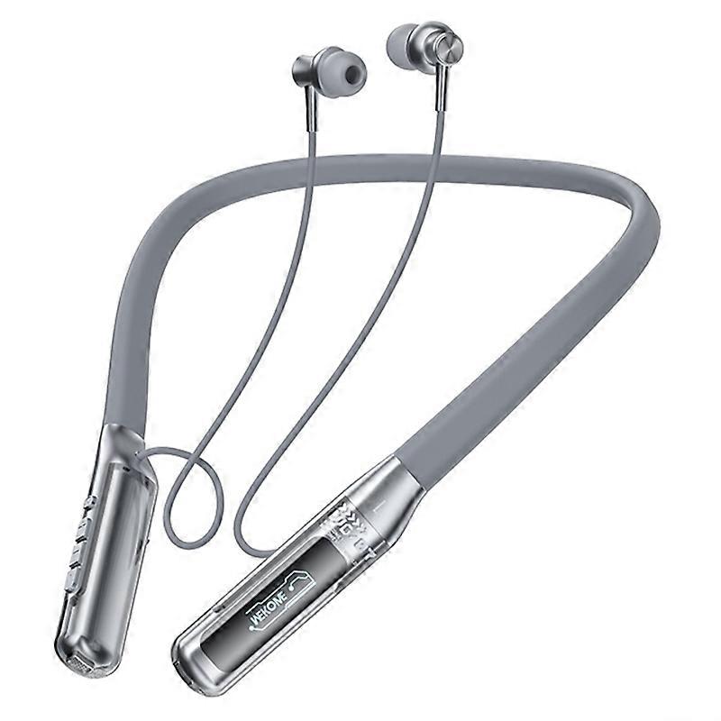 WG-07 Neck-Mounted Bluetooth Headphones Lightweight Headset - Silver