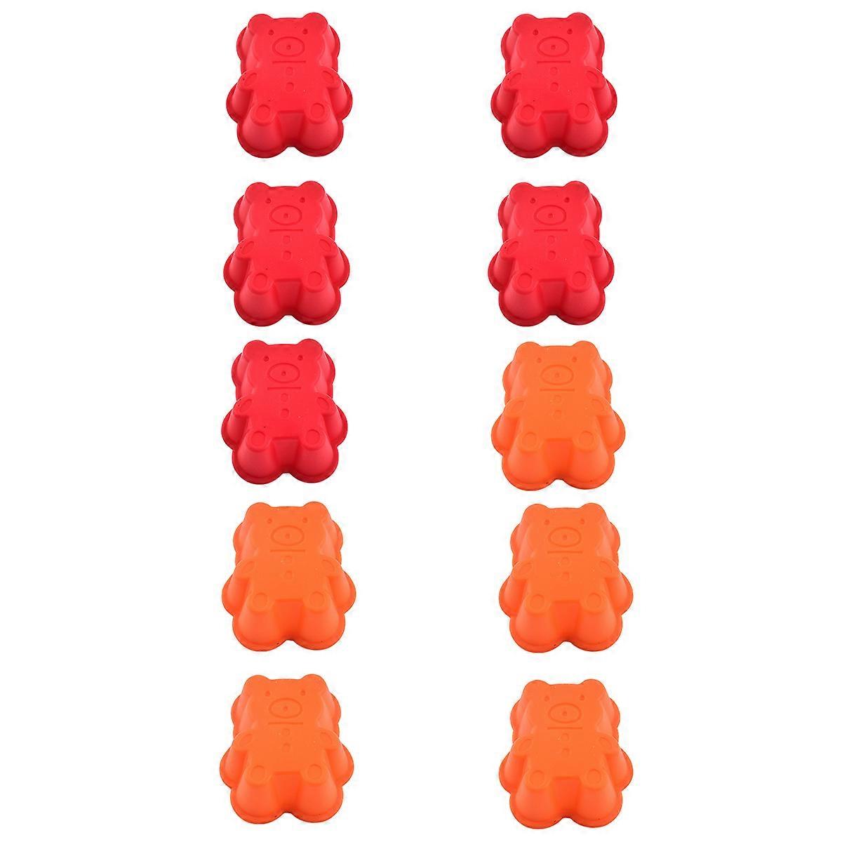 Dishwasher cleaning, silicone kitchen reusable mini silicone baking cups (10 packs, mini)