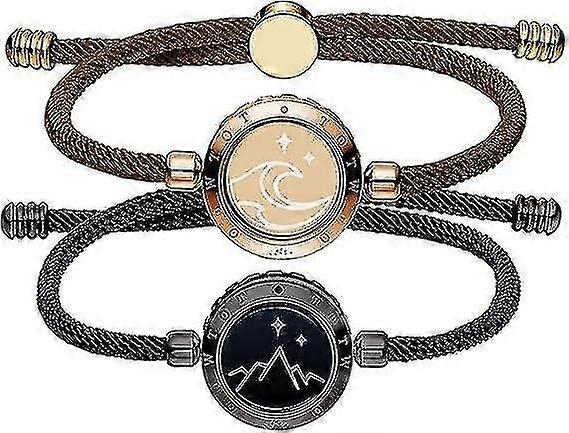 カップルのためのタッチブレスレット、カップルのためのライトアップブレスレット長距離タッチブレスレットロングディスタ